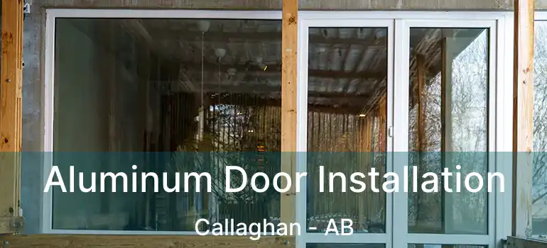  Aluminum Door Installation Callaghan - AB