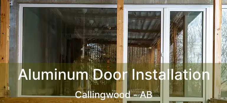  Aluminum Door Installation Callingwood - AB