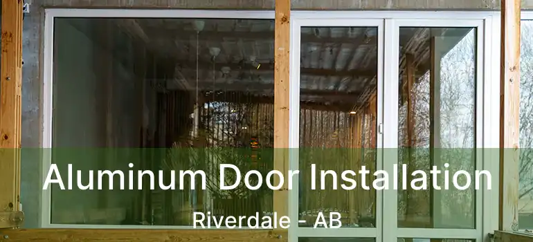  Aluminum Door Installation Riverdale - AB