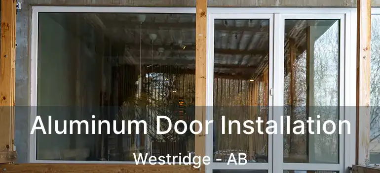  Aluminum Door Installation Westridge - AB