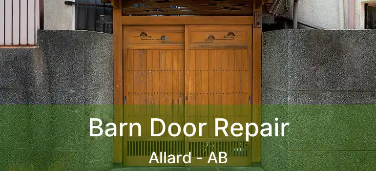  Barn Door Repair Allard - AB