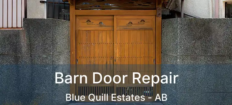  Barn Door Repair Blue Quill Estates - AB