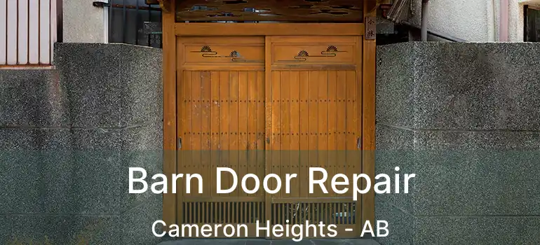  Barn Door Repair Cameron Heights - AB