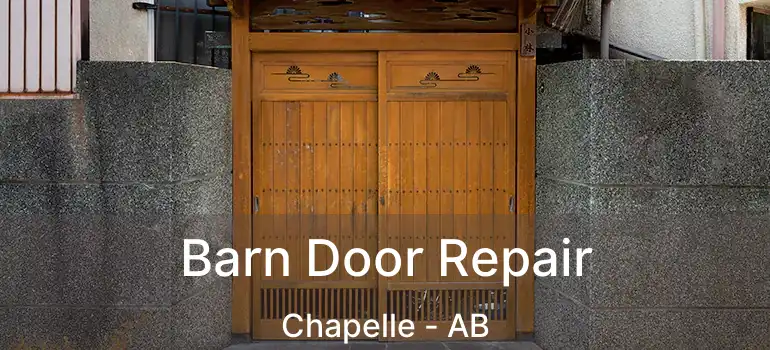 Barn Door Repair Chapelle - AB