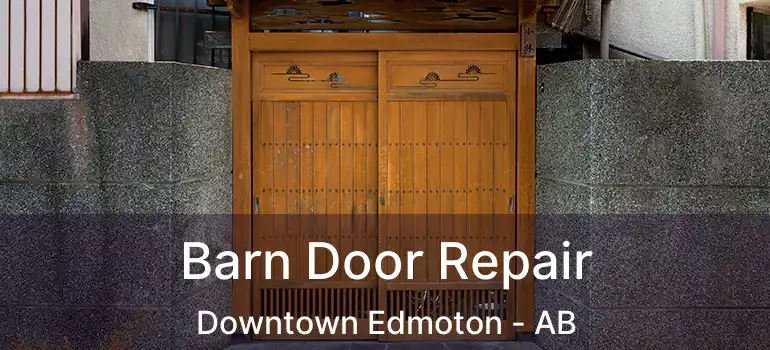  Barn Door Repair Downtown Edmoton - AB