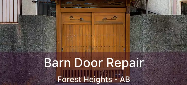 Barn Door Repair Forest Heights - AB