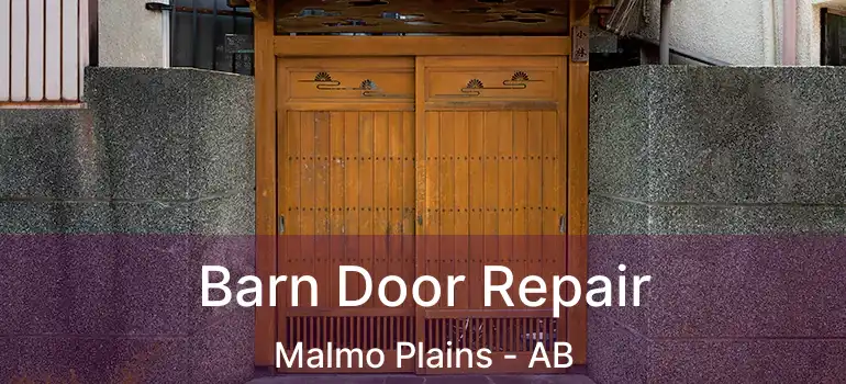  Barn Door Repair Malmo Plains - AB