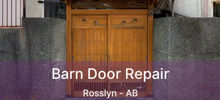  Barn Door Repair Rosslyn - AB