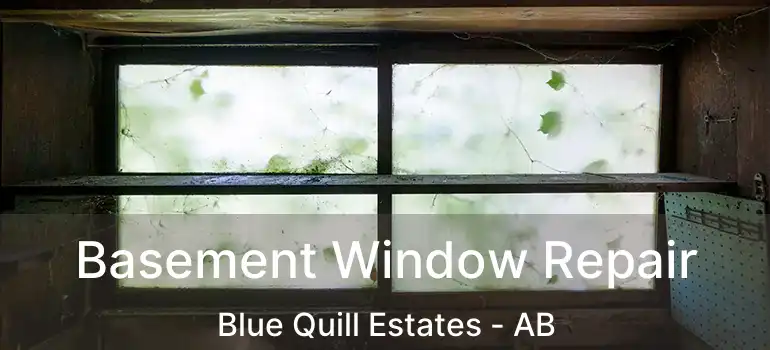  Basement Window Repair Blue Quill Estates - AB
