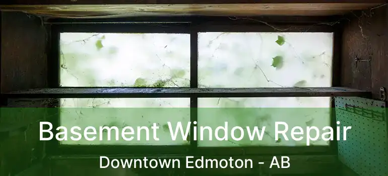  Basement Window Repair Downtown Edmoton - AB