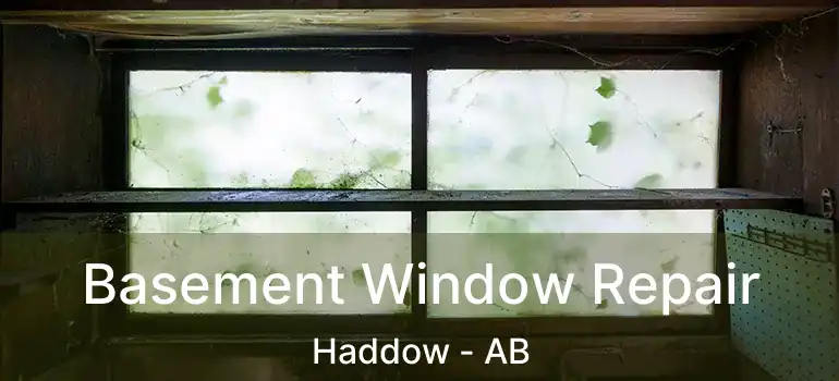  Basement Window Repair Haddow - AB