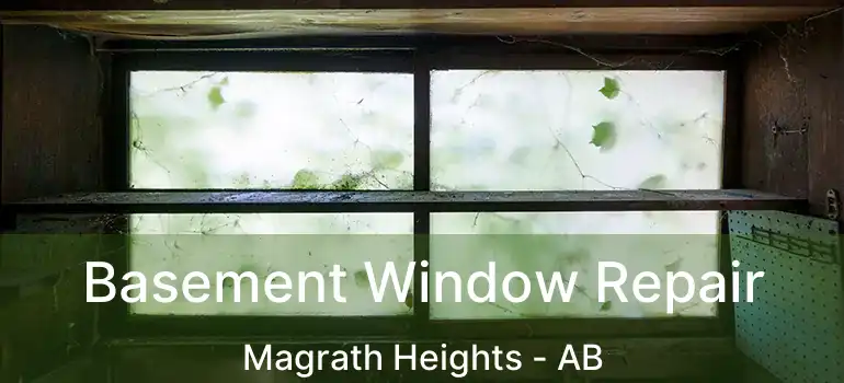  Basement Window Repair Magrath Heights - AB
