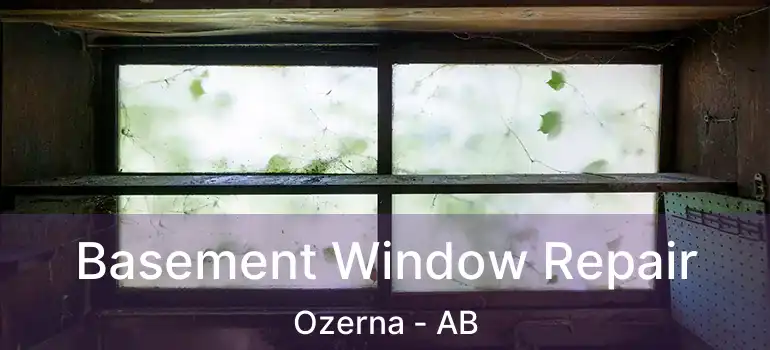  Basement Window Repair Ozerna - AB
