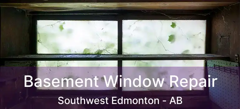  Basement Window Repair Southwest Edmonton - AB