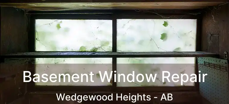  Basement Window Repair Wedgewood Heights - AB