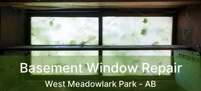  Basement Window Repair West Meadowlark Park - AB