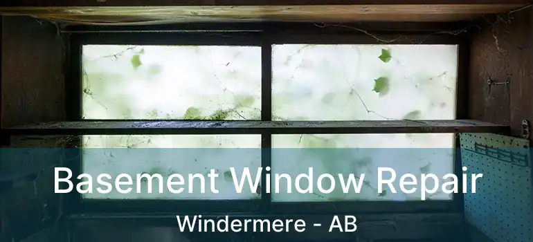  Basement Window Repair Windermere - AB