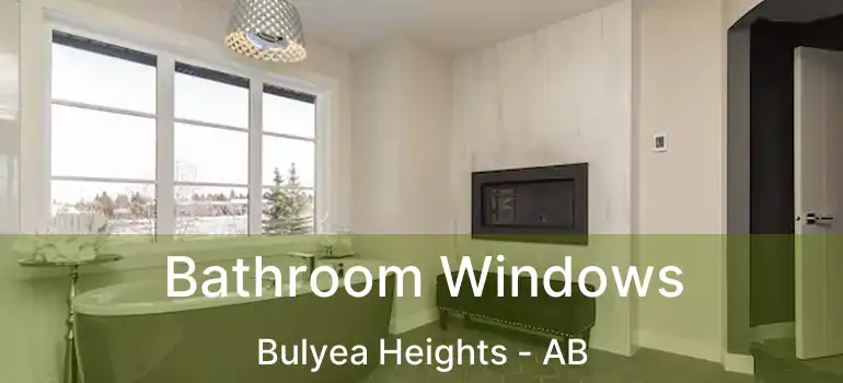  Bathroom Windows Bulyea Heights - AB