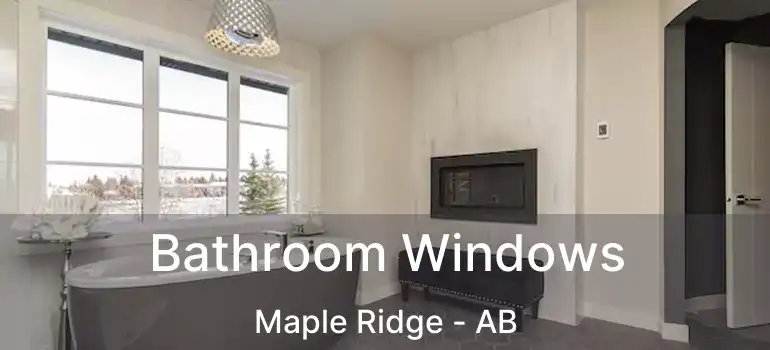  Bathroom Windows Maple Ridge - AB