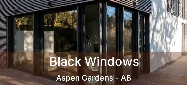  Black Windows Aspen Gardens - AB