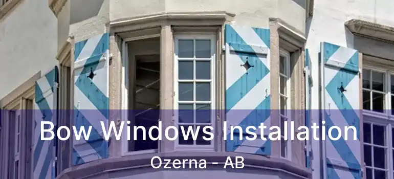  Bow Windows Installation Ozerna - AB