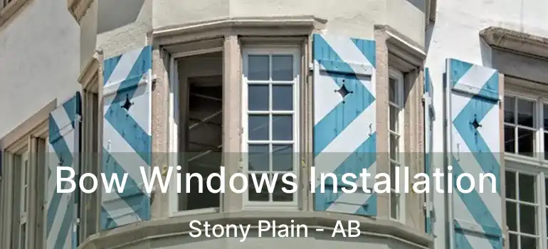  Bow Windows Installation Stony Plain - AB
