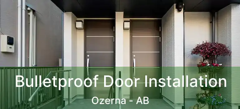  Bulletproof Door Installation Ozerna - AB