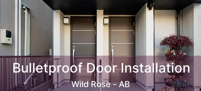  Bulletproof Door Installation Wild Rose - AB