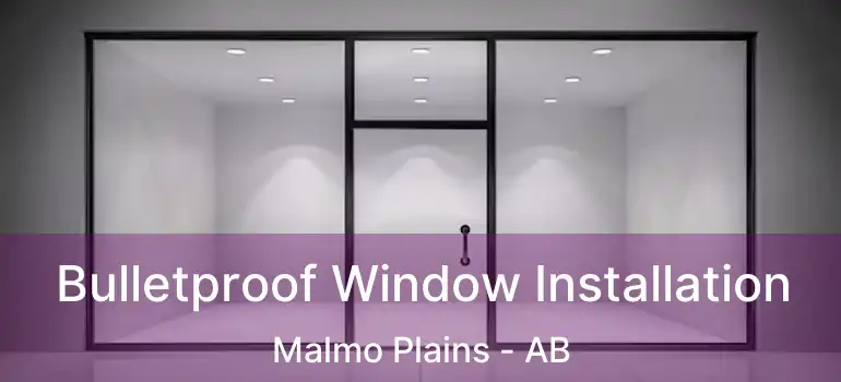  Bulletproof Window Installation Malmo Plains - AB