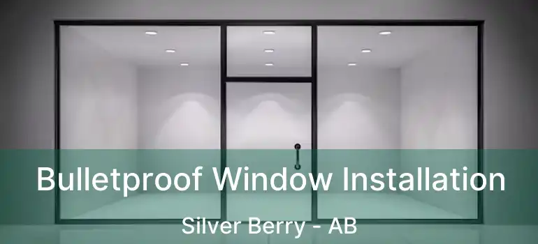  Bulletproof Window Installation Silver Berry - AB