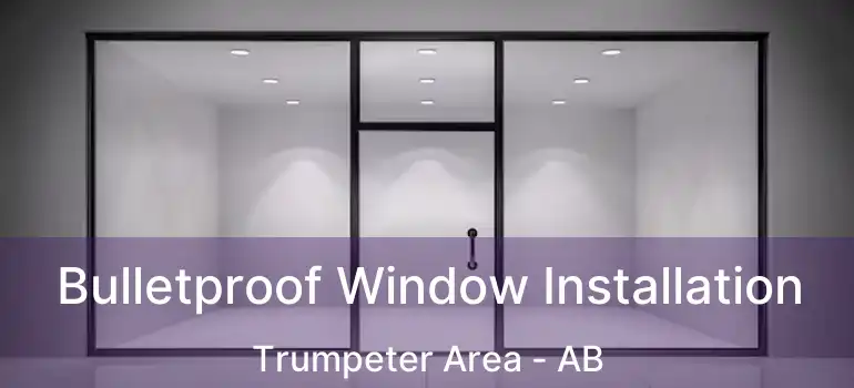  Bulletproof Window Installation Trumpeter Area - AB