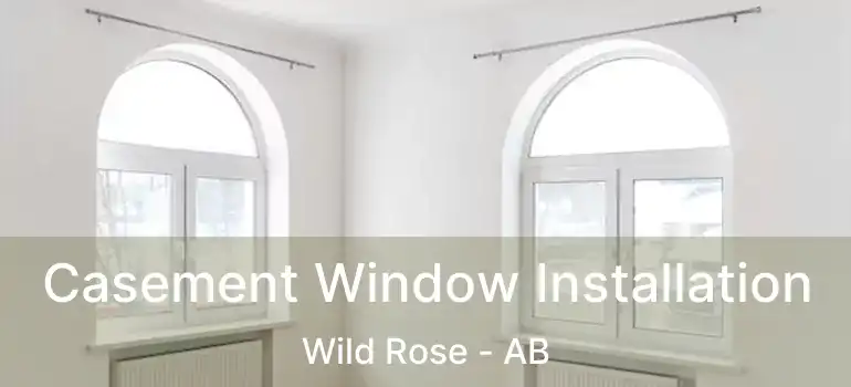  Casement Window Installation Wild Rose - AB