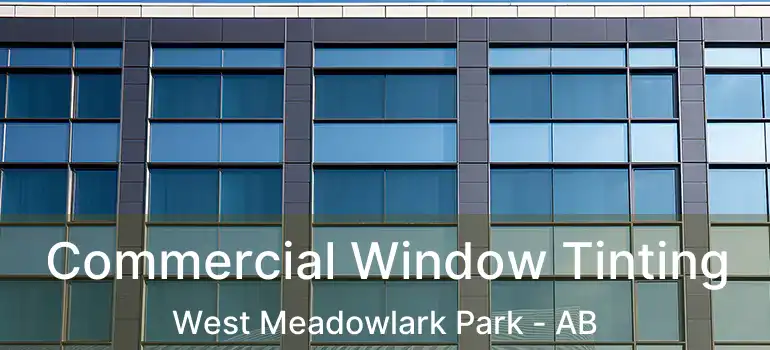  Commercial Window Tinting West Meadowlark Park - AB