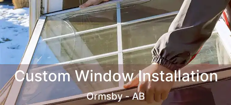 Custom Window Installation Ormsby - AB