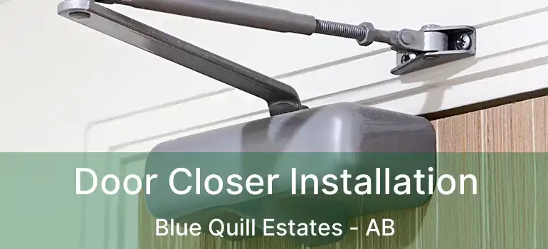  Door Closer Installation Blue Quill Estates - AB