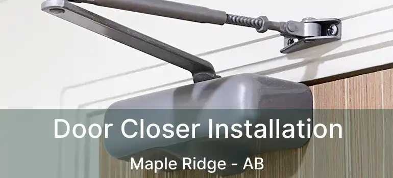  Door Closer Installation Maple Ridge - AB