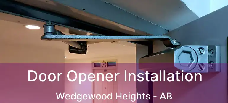  Door Opener Installation Wedgewood Heights - AB