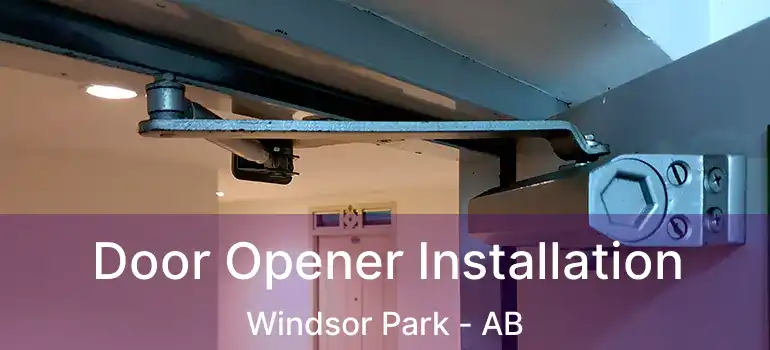  Door Opener Installation Windsor Park - AB