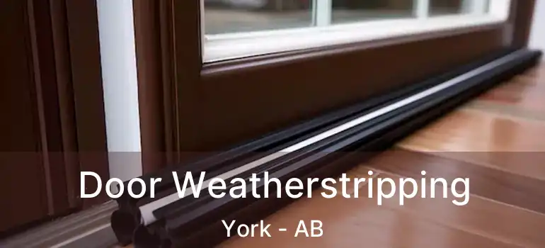  Door Weatherstripping York - AB