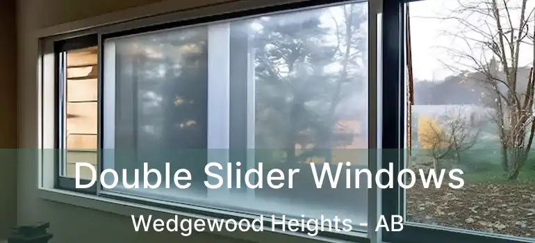  Double Slider Windows Wedgewood Heights - AB