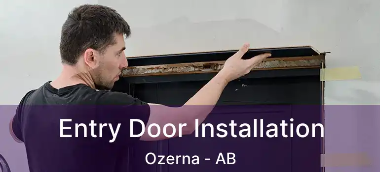  Entry Door Installation Ozerna - AB