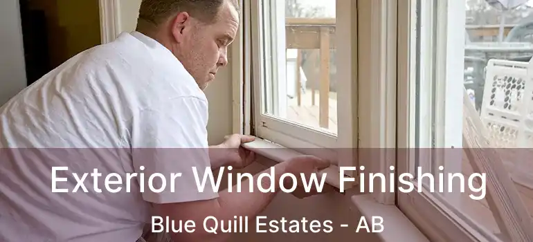  Exterior Window Finishing Blue Quill Estates - AB