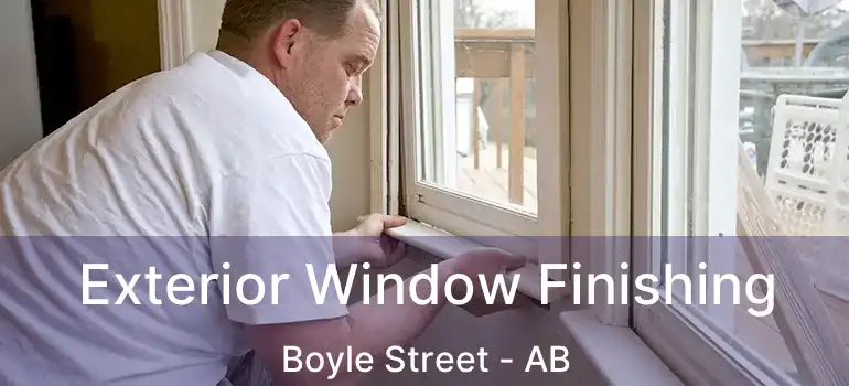  Exterior Window Finishing Boyle Street - AB
