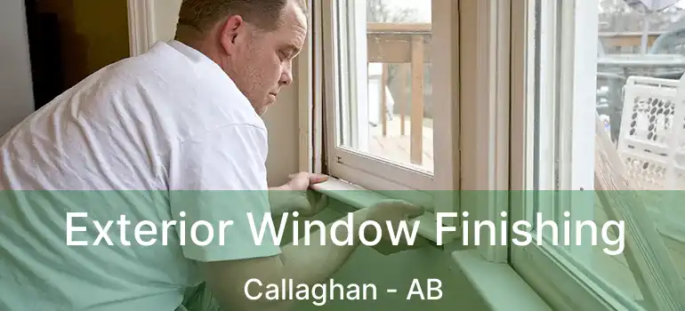  Exterior Window Finishing Callaghan - AB