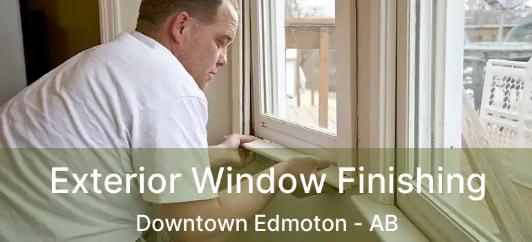  Exterior Window Finishing Downtown Edmoton - AB