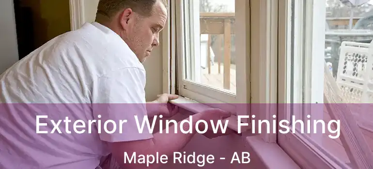  Exterior Window Finishing Maple Ridge - AB