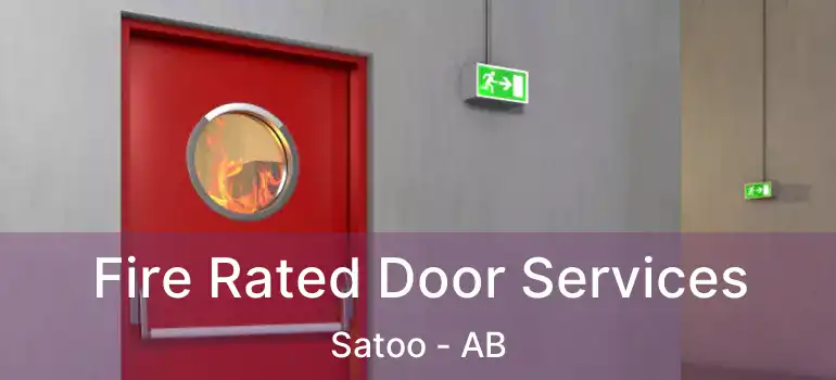  Fire Rated Door Services Satoo - AB