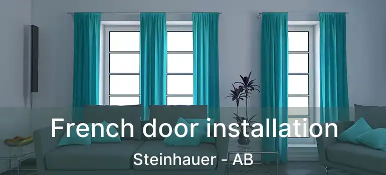  French door installation Steinhauer - AB