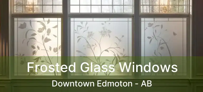 Frosted Glass Windows Downtown Edmoton - AB