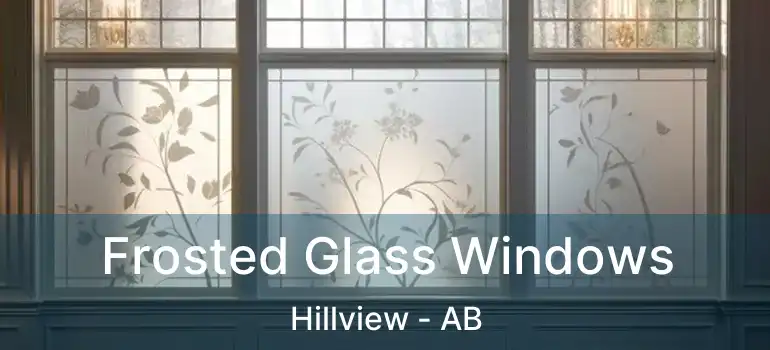  Frosted Glass Windows Hillview - AB